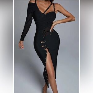 Arabella One Shoulder Bandage Dress